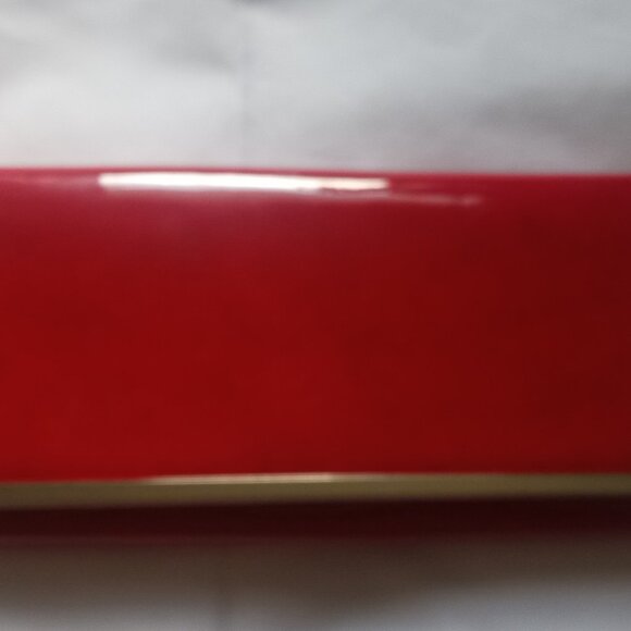 Aldo Clutch Bag Purse for Women Shining Red Magentic Closure Hand Bag 11" x 5" - Picture 3 of 5